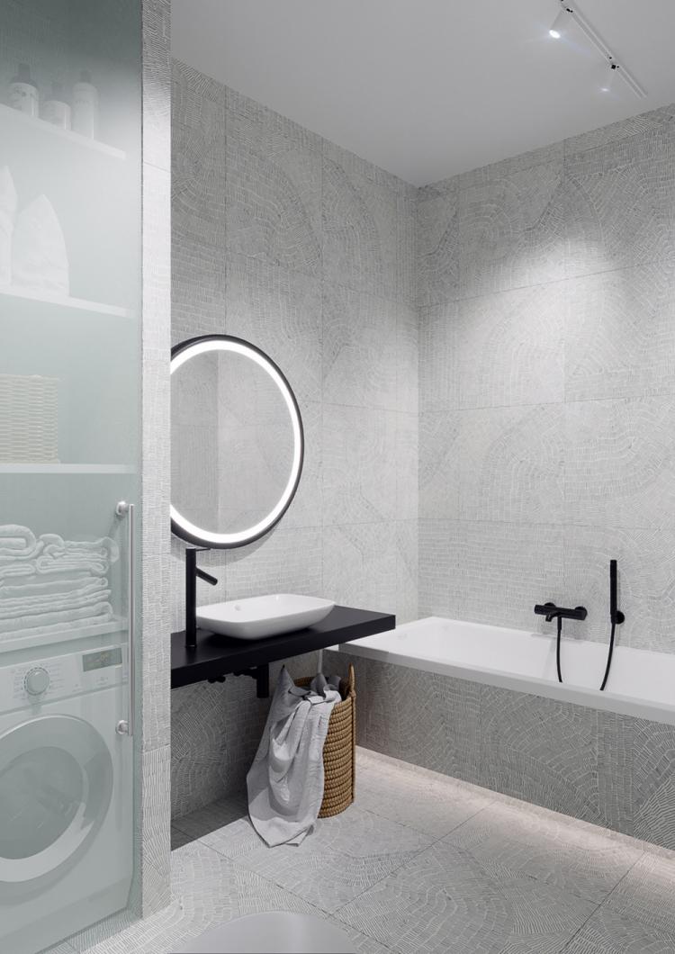 Projet de conception d'appartement de ciel blanc