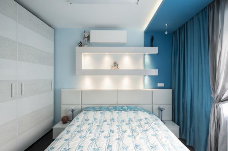 Chambre bleue 10 m² - Design d'intérieur
