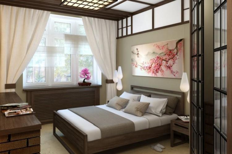 Chambre 12 m² Style japonais - Design d'intérieur