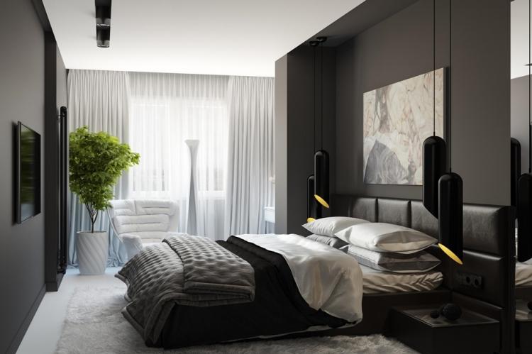 Conception de la chambre 12 m² - des photos de vrais intérieurs