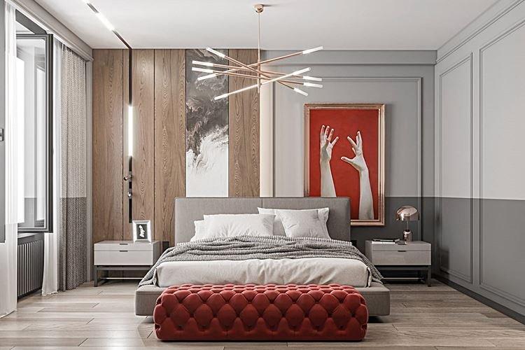 Conception de chambre 2021 dans un style moderne