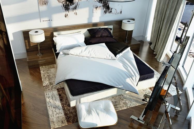 Finition du sol - Conception de la chambre 9 m².