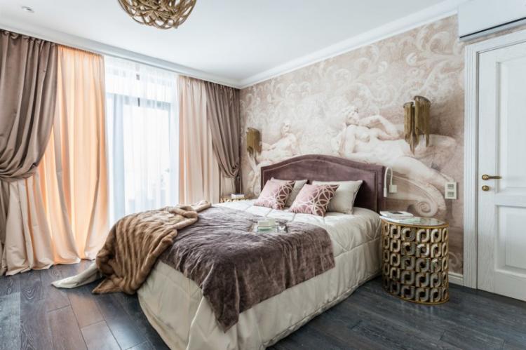 Chambre dans un style classique - photo de design d'intérieur