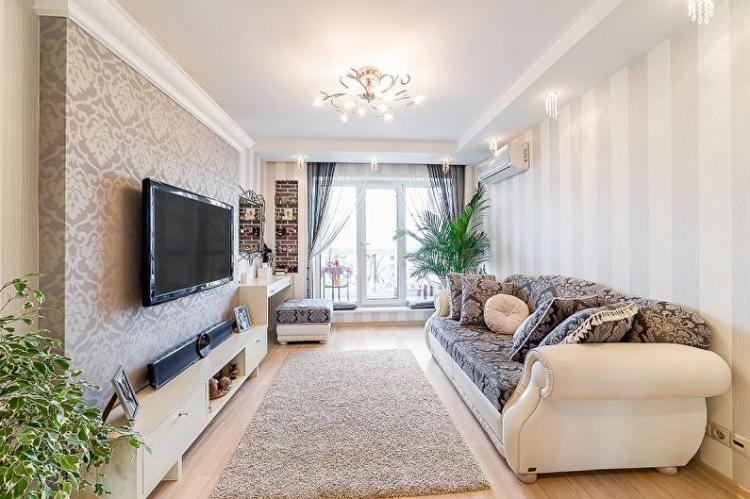 Expérimentez avec le papier peint - Conception de mur de télévision