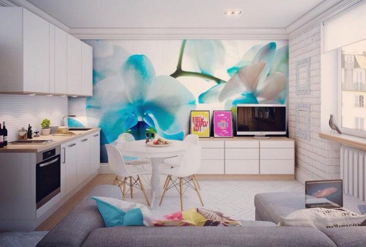 Papiers peints et peintures murales - Design mural TV