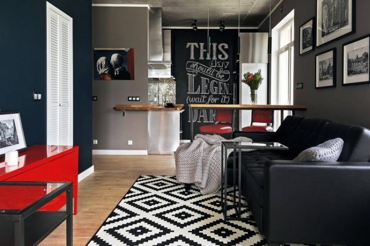 Finition de sol - Conception de salon étroit