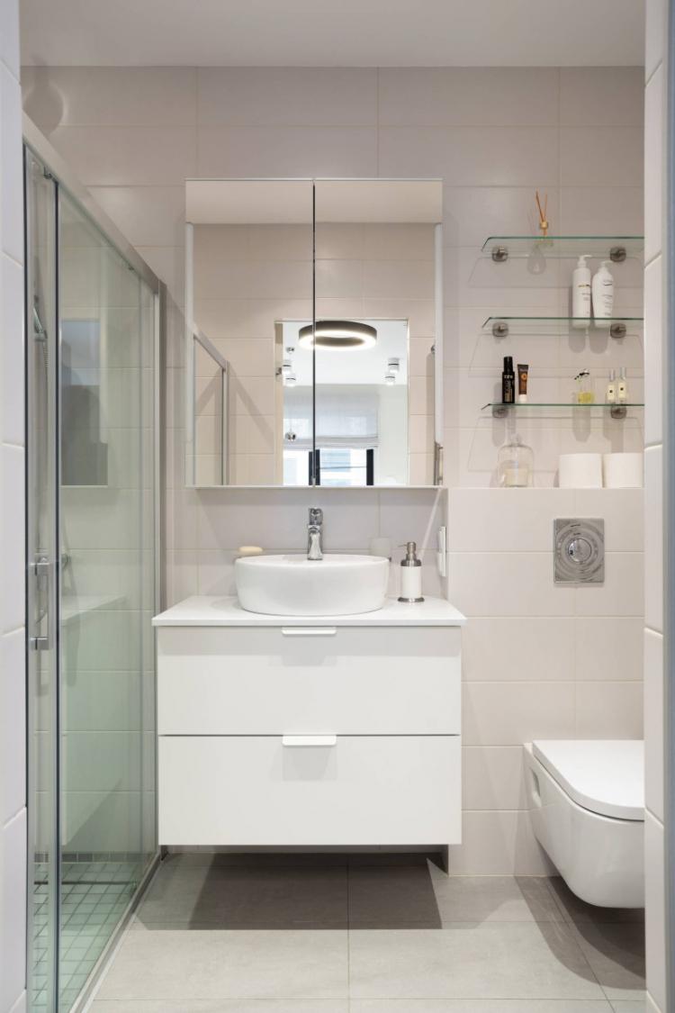 Design d'intérieur de salle de bain 4 m² - des photos de vrais intérieurs