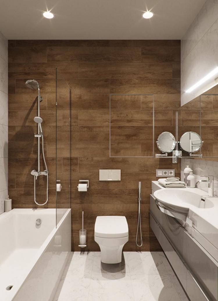 Design d'intérieur de salle de bain 4 m² - des photos de vrais intérieurs