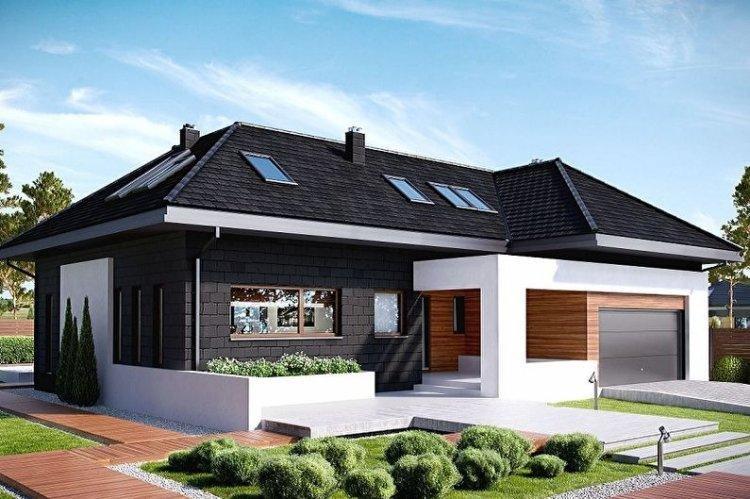 Maison de plain-pied avec grenier - projets et photos