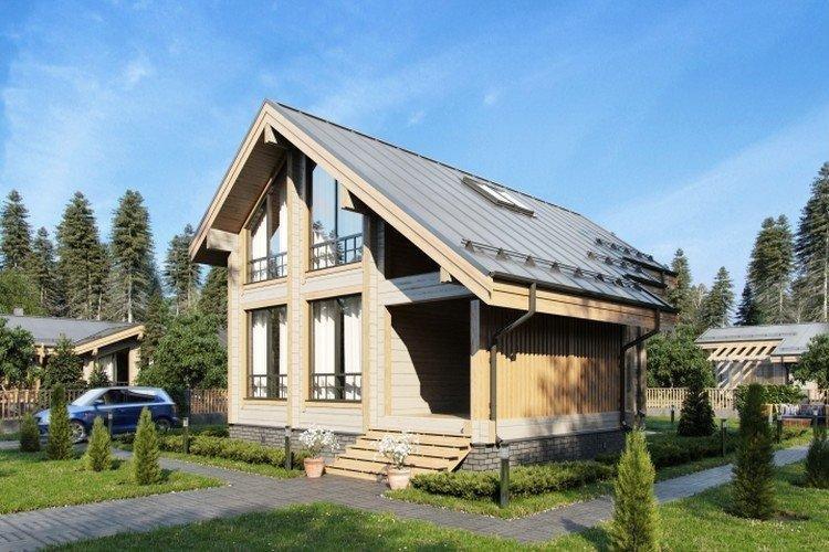 Maison d'un bar avec un grenier - projets et photos