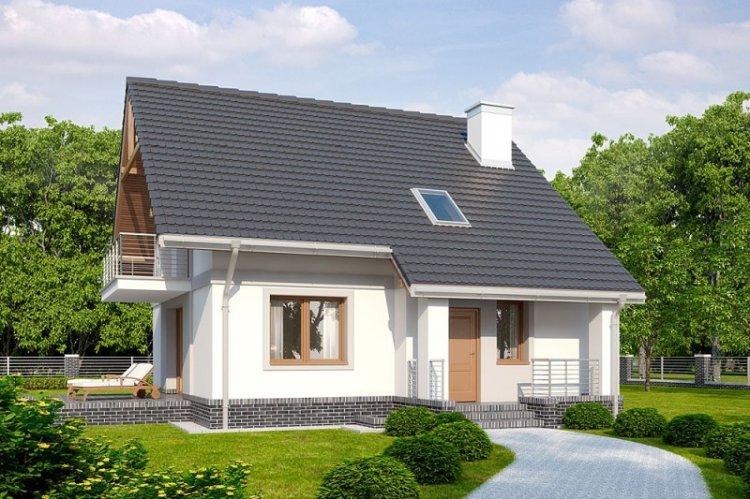 Maison de blocs de mousse avec un grenier - projets et photos