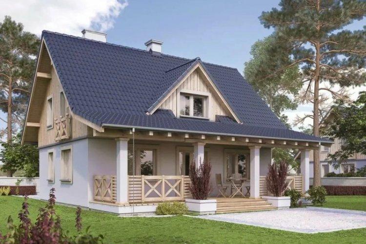 Maison avec grenier et terrasse - projets et photos