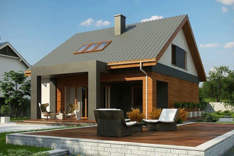 Maison avec grenier et terrasse - projets et photos