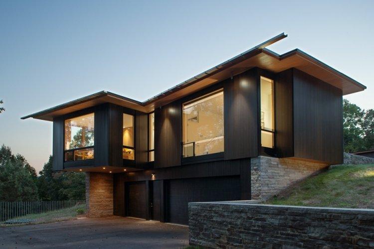 Maison de style scandinave avec garage - projets et photos