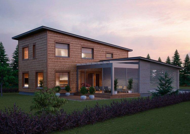 Maison de style scandinave avec garage - projets et photos