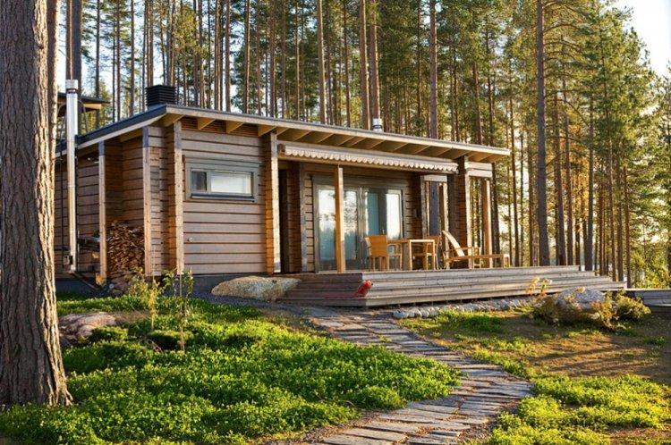 Maison de style scandinave avec sauna - projets et photos