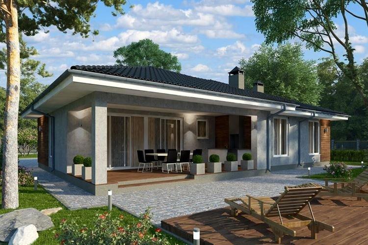 Maisons à un étage dans un style moderne