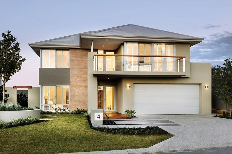 Maisons à deux étages dans un style moderne