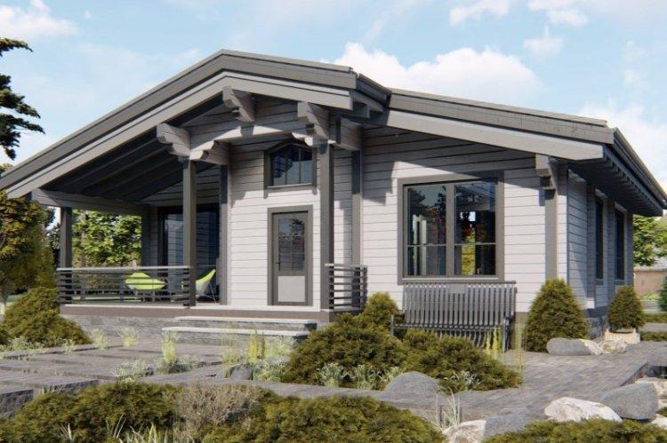 Maison à un étage d'un bar - projets et photos