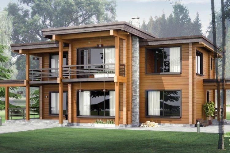 Maisons à deux étages d'un bar - projets et photos