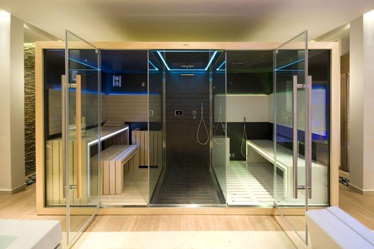 Maisons high-tech avec sauna