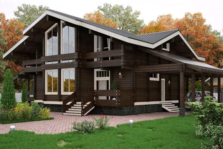 Maisons à deux étages de style chalet - Projets