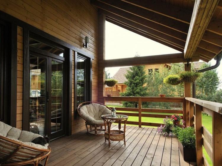 Maisons de style chalet avec véranda - Projets