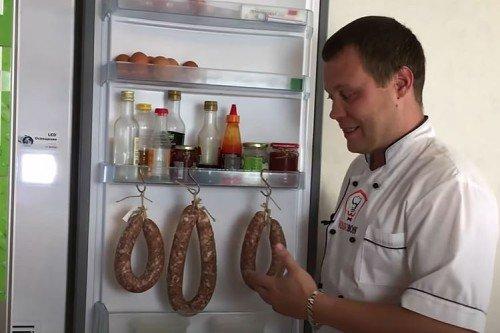 Saucisson salé maison - recette étape par étape