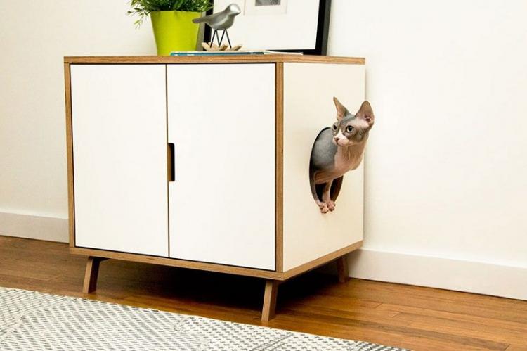 Maison de chat intégrée - Maison de chat bricolage