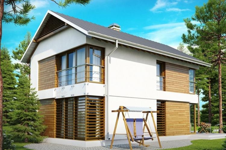 Maisons à deux étages de style scandinave - projets et photos