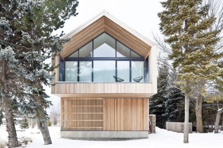 Maisons à deux étages de style scandinave - projets et photos