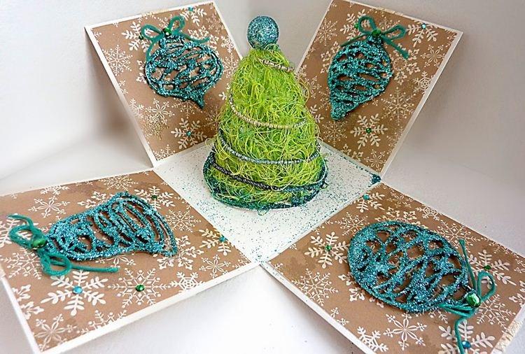 Sapin de Noël DIY en fils - photos et idées