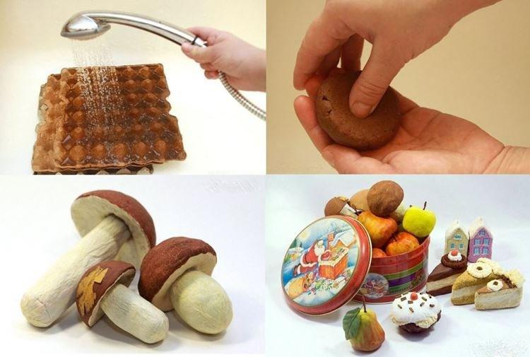 Jouets de Noël bricolage à partir de plateaux à œufs