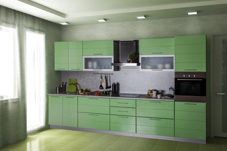 Pistache avec du gris - La combinaison de couleurs à l'intérieur