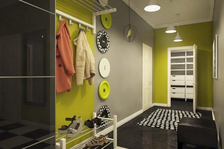 Couleur pistache dans le couloir - conception de photo