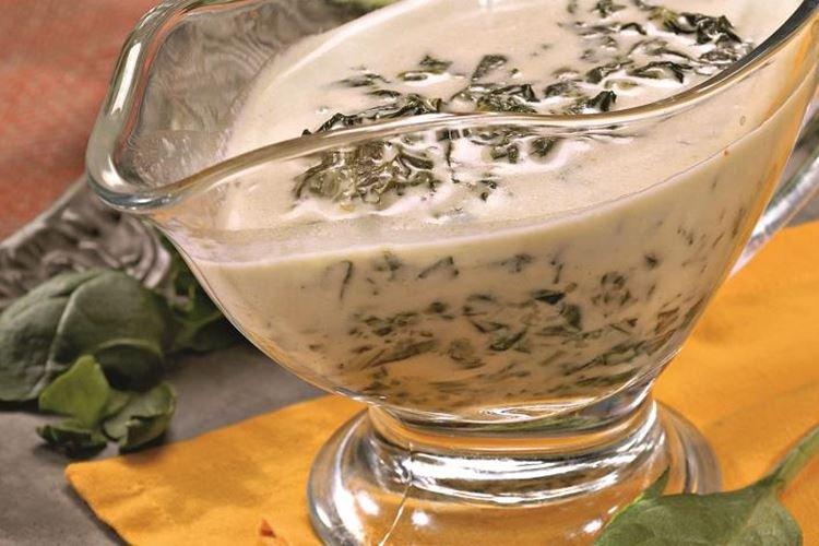 Sauce au fromage aux épinards