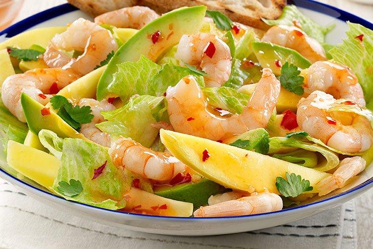 Salade d'écume de mer aux fruits de mer