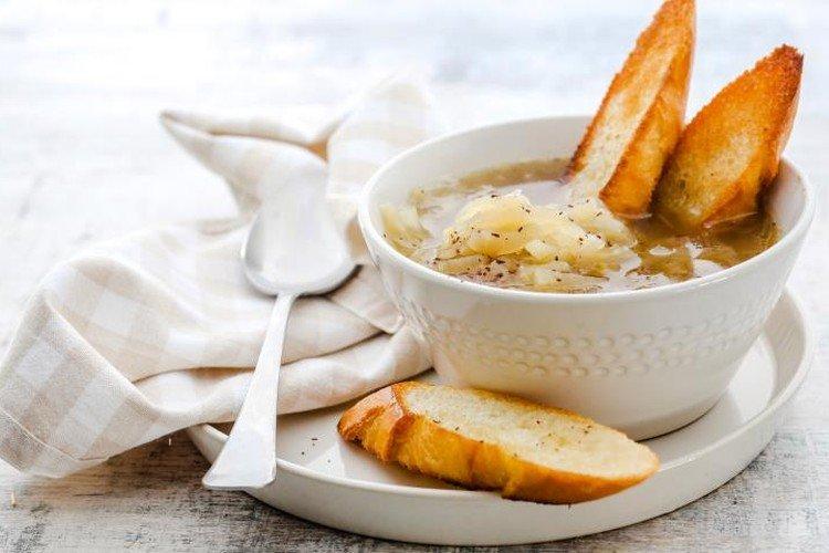 Soupe à l'oignon maigre