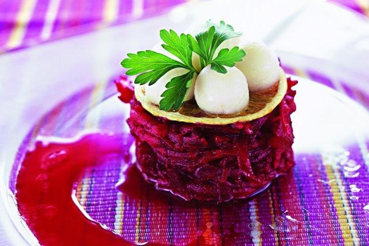 Salade de betteraves bouillies au jus d'orange Salade de betteraves bouillies au jus d'orange