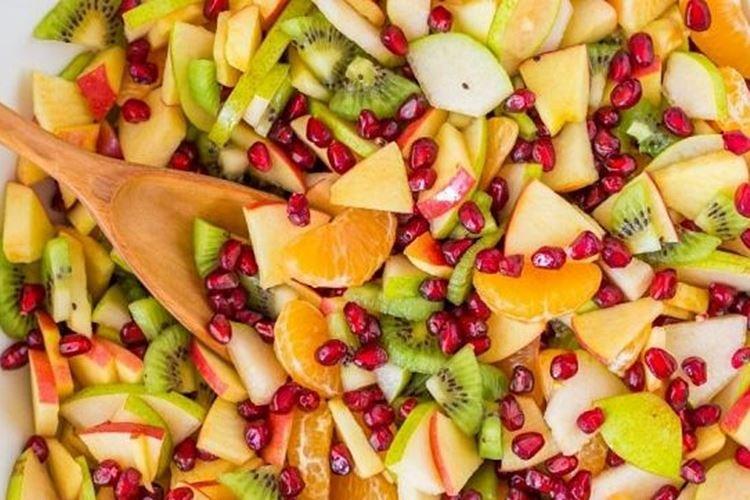 Salade de fruits avec vinaigrette aux agrumes
