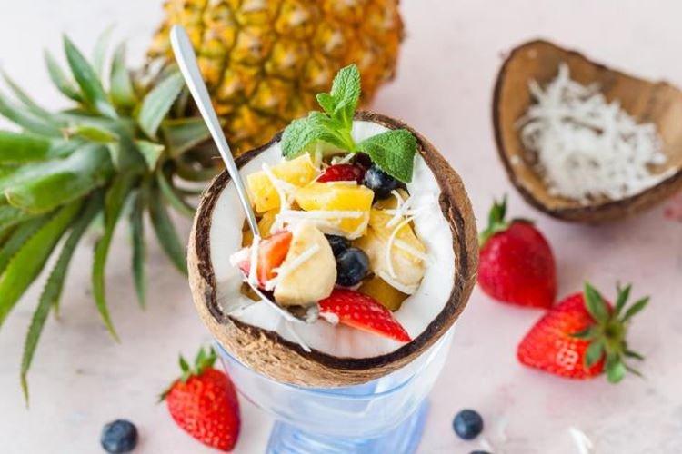 Salade de fruits à la noix de coco