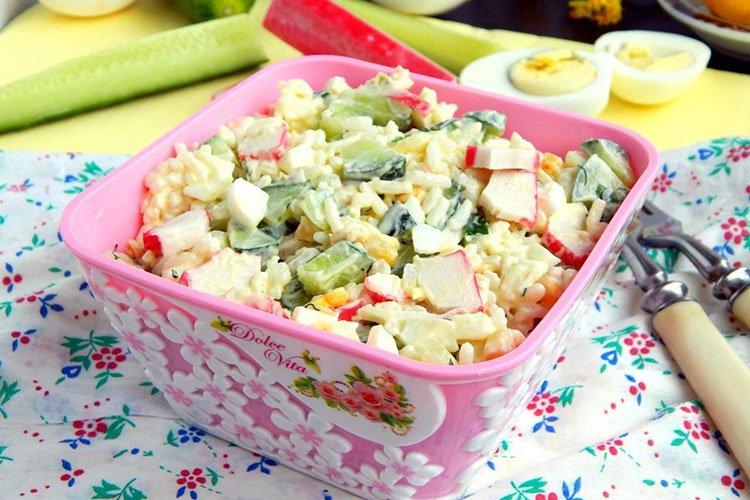 Salade de crabe au riz