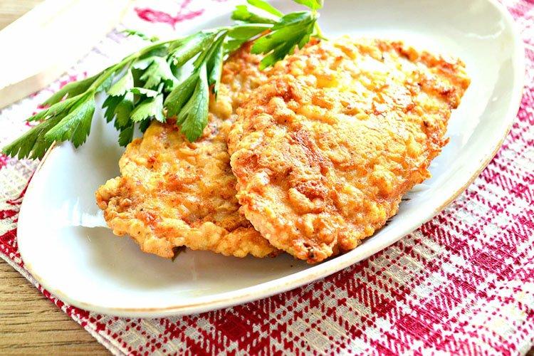 Côtelettes de filet de poulet aux graines de sésame