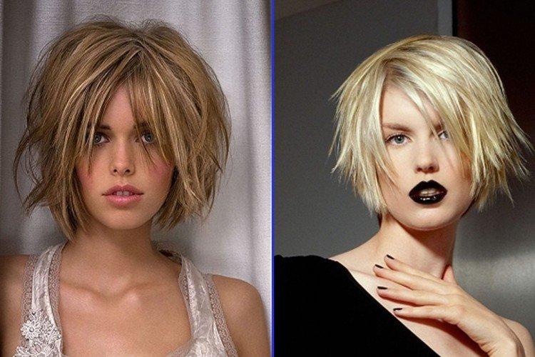 Carré déchiré pour plus de légèreté et de volume