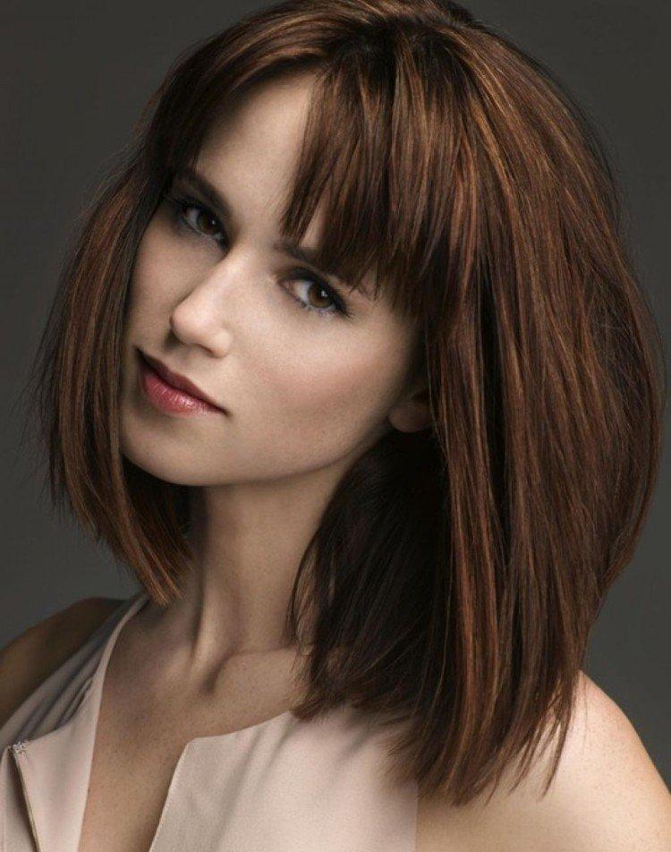 Coupes de cheveux avec frange 2021 - photos et belles idées
