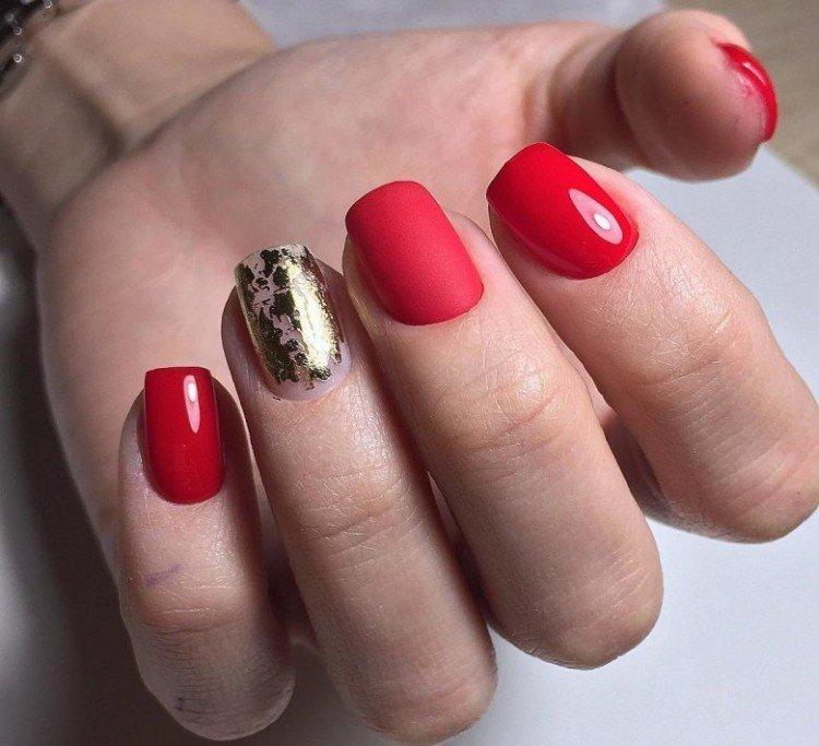 Manucure rouge - photo et belles idées