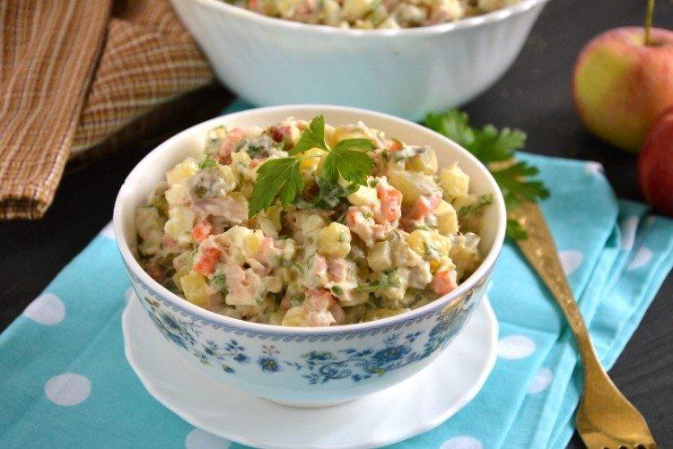 Salade de poisson Olivier en espagnol