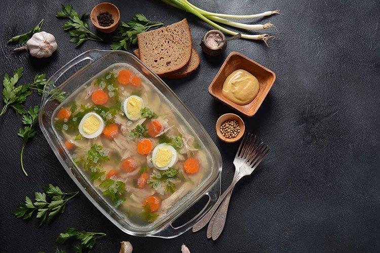 Aspic de dinde et poitrine de poulet