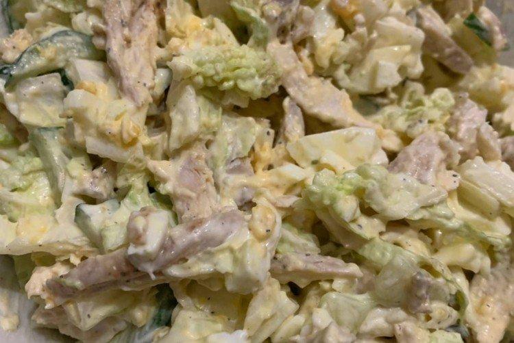 Salade de porc et champignons