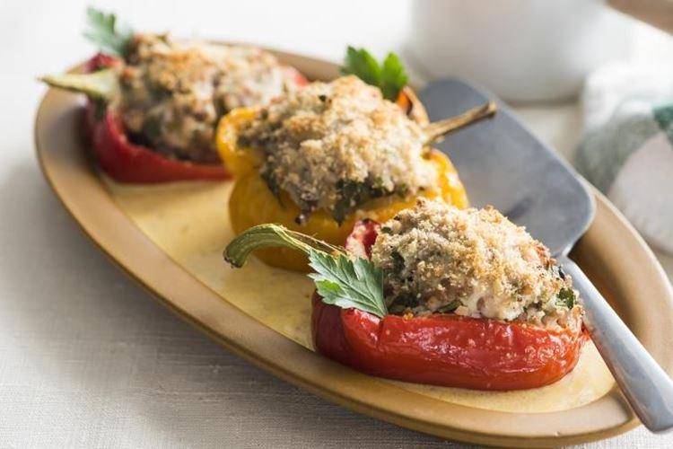 Poivrons farcis à la dinde